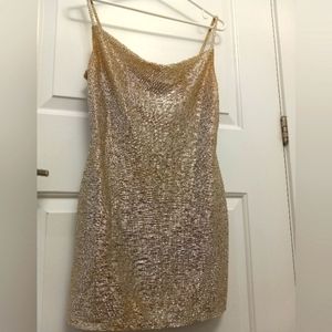 Topshop Gold Dress